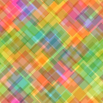 Seamless abstract geometric pattern of overlapping squares Stock Illustration