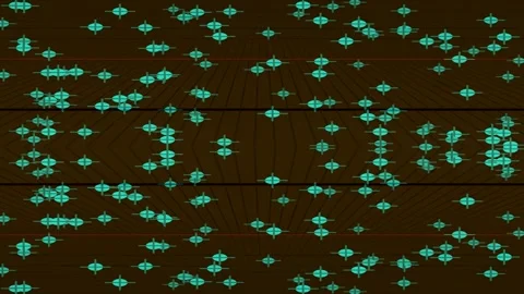 Seamless Abstract Geometric Pattern Overlay on Dark Background Stock Footage 336772599