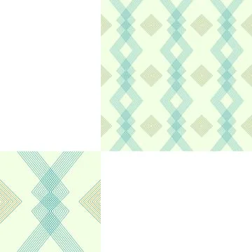 Seamless abstract geometric pattern with pattern unit. Stock Illustration