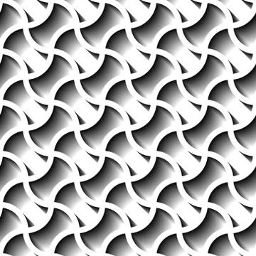 Seamless abstract geometric pattern, prame border futuristic wallpaper, 3d gr Stock Illustration