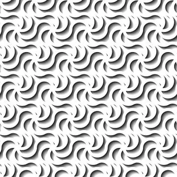 Seamless abstract geometric pattern, prame border futuristic wallpaper, 3d gr Stock Illustration