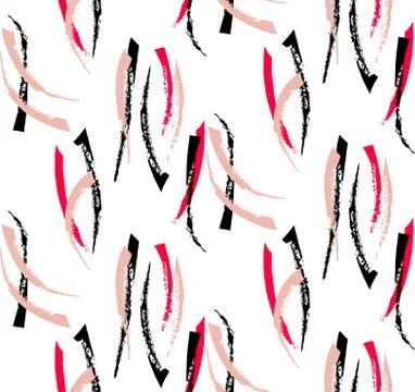Seamless abstract geometric pattern in retro group style. Pattern with geometric Stock Illustration