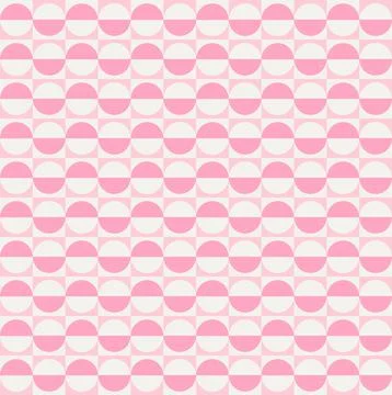 Seamless abstract geometric pattern. Simple design circles stripes.pastel Illustrazione stock