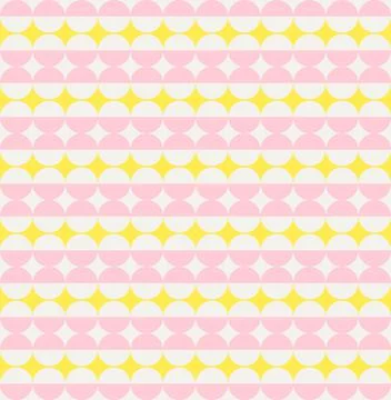 Seamless abstract geometric pattern. Simple design stars. pastel palette pink Stock Illustration