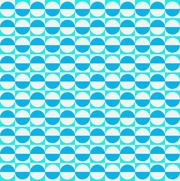 Seamless abstract geometric pattern.Simple circles wave stripes. pastel palette Illustrazione stock