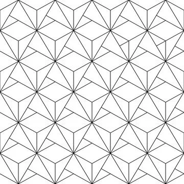 Seamless Abstract Geometric Vector Pattern With Rhombuses Illustrazione stock