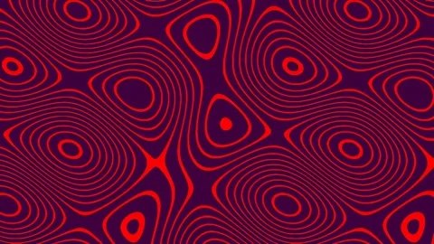 Seamless abstract geometric wave pattern flow background deep red black mod.. Stock Footage 341058959