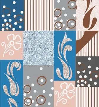 Seamless abstract geometrical design pattern Stock Illustration