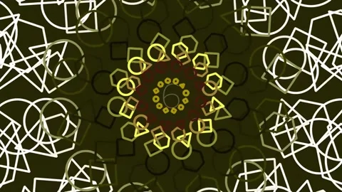Seamless abstract geometrical mandala pattern background, ornate bohemian t.. Stock Footage 342207034