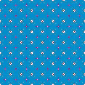 Seamless abstract geometrical pattern, colored digital illustration Stock Illustration