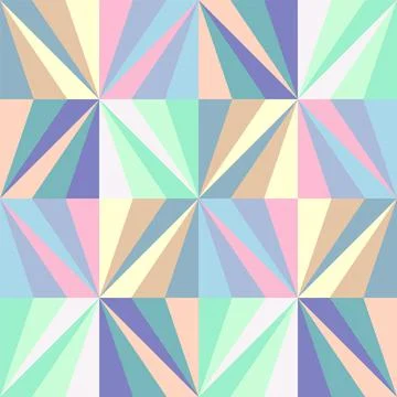 Seamless abstract geometry pattern with colorful triangles 스톡 일러스트