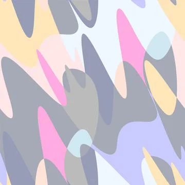 Seamless abstract geometry pattern with wave shapes Stock Illustration