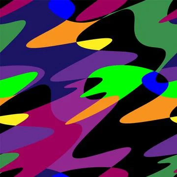 Seamless abstract geometry pattern with wave shapes Stock Illustration