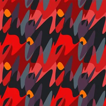 Seamless abstract geometry pattern with wave shapes Stock Illustration