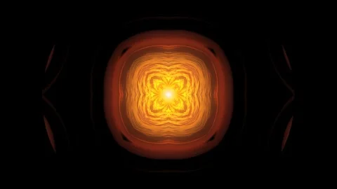 Seamless Abstract Glowing Yellow-Orange Mandala Motion 스톡 동영상 329294342
