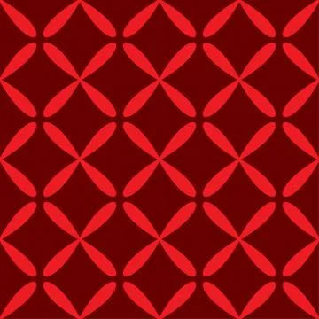 Seamless abstract grid art dark red pattern Stock Illustration
