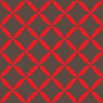 Seamless abstract grid gray red pattern Stock Illustration