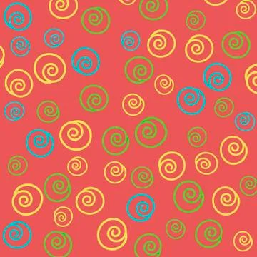 Seamless abstract hand-drawn pattern Stock Illustration