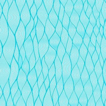 Seamless abstract hand-drawn pattern, waves background (seamlessly tiling).se 스톡 일러스트