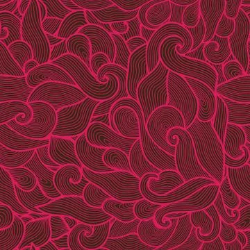 Seamless abstract hand-drawn pattern, waves background. seamless pattern can  스톡 일러스트