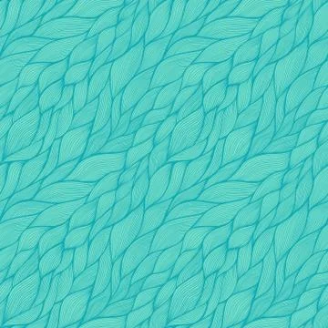 Seamless abstract hand-drawn pattern, waves background 스톡 일러스트