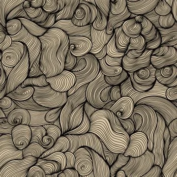 Seamless abstract hand-drawn pattern, waves background. seamless pattern can  스톡 일러스트