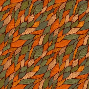 Seamless abstract hand-drawn pattern, waves background 스톡 일러스트
