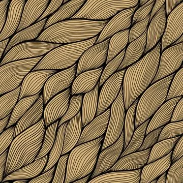 Seamless abstract hand-drawn pattern, waves background 스톡 일러스트
