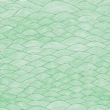 Seamless abstract hand-drawn pattern, waves background. seamless pattern can  Illustrazione stock