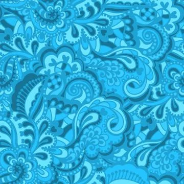 Seamless abstract hand-drawn pattern Stockillustratie