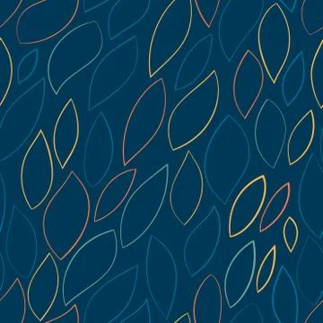 Seamless abstract hand-drawn pattern. vector illustration. Stock Illustration