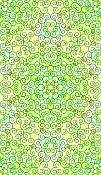 Seamless abstract hand-drawn pattern in mono line style. It may be used for w Stock Illustration