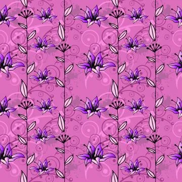 Seamless abstract hand-drawn pattern Illustrazione stock