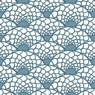 Seamless abstract hand drawn pattern, vector background Stock Illustration