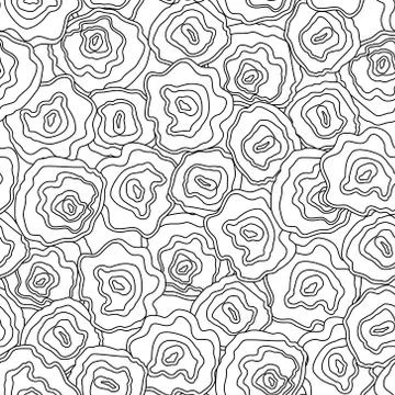 Seamless abstract hand drawn pattern, vector background Stock Illustration