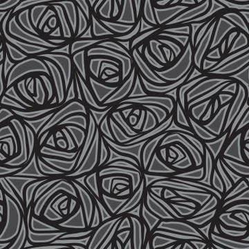 Seamless abstract hand drawn pattern, waves background 스톡 일러스트