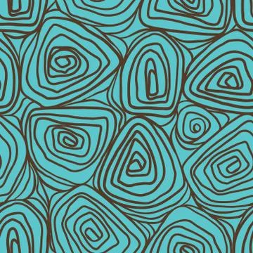 Seamless abstract hand drawn pattern, waves background 스톡 일러스트