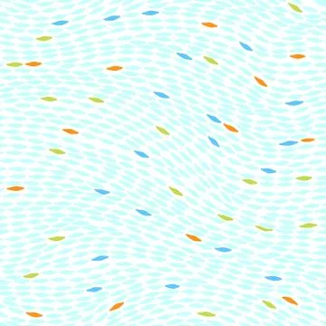 Seamless abstract hand drawn pattern, waves background Stockillustratie