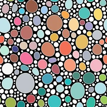 Seamless abstract hand-drawn pattern like stone shape. Stock Illustration