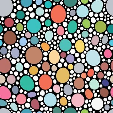 Seamless abstract hand-drawn pattern like stone shape. Stock Illustration