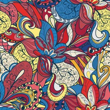 Seamless abstract hand-drawn texture Stock Illustration