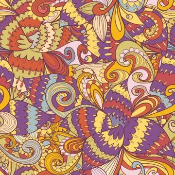 Seamless abstract hand-drawn texture Illustrazione stock