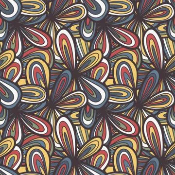 Seamless abstract hand-drawn texture Stock Illustration