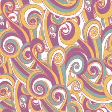 Seamless abstract hand-drawn texture Stock Illustration