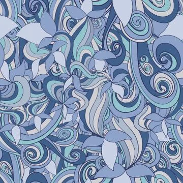 Seamless abstract hand-drawn texture Stock Illustration