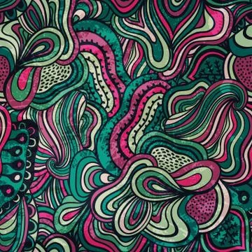 Seamless abstract hand-drawn waves texture.copy that square to the side and y Stock Illustration