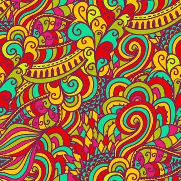 Seamless abstract hand-drawn waves pattern, wavy background. seamless pattern 스톡 일러스트