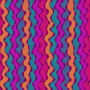 Seamless abstract hand-drawn waves texture, wavy background. seamless pattern Illustrazione stock