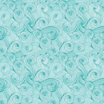 Seamless abstract hand-drawn waves texture, wavy background. seamless pattern Stockillustratie