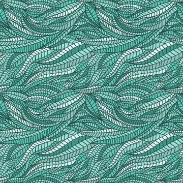 Seamless abstract hand-drawn waves pattern, wavy background. seamless pattern 스톡 일러스트